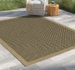 Earth Jute/Black Indoor/Outdoor Area Rug; 7 ft. 10 in. x 10 ft. 3 in.