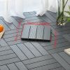 12" X 12" Plastic Interlocking Deck Tiles; 40pcs; Indoor/Outdoor