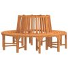 Solid Eucalyptus Wooden Bench; Reddish-brown