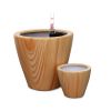 Wood Imitation Self-Watering Planters; 2-Pack