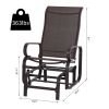Outsunny Patio Gliding Lounger Chair; Brown