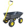 Folding Poly Garden Dump Truck with Steel Frame