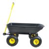 Folding Poly Garden Dump Truck with Steel Frame