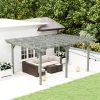 Outsunny 12' x 16' Fir Wood Outdoor Pergola; Gray