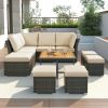 U_STYLE 10 Piece Outdoor Conversation Set