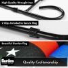 Garden Flag Stand 36x16 Inch with Thin Blue and Red Line Flag 12x18 Inch
