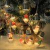Indoor/Outdoor Christmas Snow Globe String Lights; 1 Set