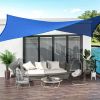 Outsunny Sail Canopy Sun Shade; Blocks UV Radiation for Patio Backyard; 24' x 24'; Blue