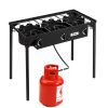 Portable Cast Iron Propane Gas Cooker with Three Burners