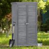 TOPMAX 3-tier Patio Storage Cabinet with Fir Wood