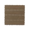 Waterproof Plastic Interlocking Deck Tiles; 27 Pack; 11.4" x 11.4"; Indoor and Outdoor