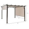 Metal Frame Patio Pergola with Sun Resistant 10'x10' Canopy