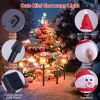 Outdoor Solar Powered Christmas Snowman LED Lamps; 1 Piece Includes 3 Snowmen