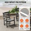 VEVOR All Weather Conversation Set; Chairs with Square Table; 5 Pieces