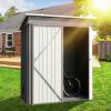 5 ft x 3 ft Outdoor Storage Shed; Grey