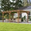 Outsunny 12' x 16' Fir Wood Pergola