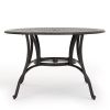 Cast Aluminum Circular Dining Table
