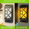 Solar LED Wall Mount Flickering Flame Lamp