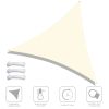 Triangle Sail Sun Shade;  Rice White; 22' x 22' x 22'