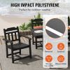VEVOR Outdoor Rectangle Furniture Table and Chairs Set; 7 Pieces