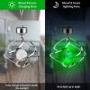 Spiral Spinner LED Solar Lights Wind Chime; Color Changing