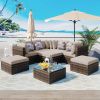 GO 8-piece Outdoor Wicker Sofa Set