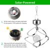 Spiral Spinner LED Solar Lights Wind Chime; Color Changing