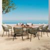 GO All-Weather Patio Dining Set with Acacia Wood Tabletop