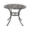 Outdoor Round Cast Aluminum Dining Table