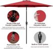 9' Patio Umbrella with Push Button Tilt/Crank
