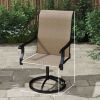 Outsunny High Back Patio Swivel Chairs; Set of 2; All-Weather Mesh; Brown