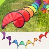 Foldable Rainbow Spiral Wind Spinner; Camping Accessory Decor