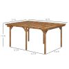 Outsunny 12' x 16' Fir Wood Pergola