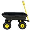 Garden Dump Cart with Steel Frame