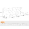 Outsunny Outdoor 3 Seater Bench Cushion; Khaki