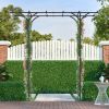 Garden Arbor with Trellis for Climbing Plants; 6.8 Feet