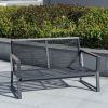 Patio Aluminum Furniture Set; Dark Grey