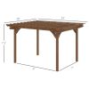 Outsunny Wooden 12x10 ft Pergola; Brown