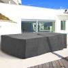 Outsunny Sectional Patio Furniture Cover with Ultimate Weather Protection; 97" L x 65" W x 26" H; Grey