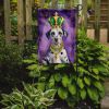 Garden/Yard Flag; Dalmatian King of Mardi Gras