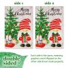 Merry Christmas Santa Gnome; 12"x18" Double Sided Blockout Fabric