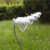 Stainless Steel Solar Patio Stake Lights; 1 Item Includes 3 Lights