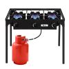 Portable Cast Iron Propane Gas Cooker with Three Burners