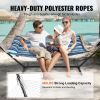 VEVOR Two Person Hammock with Stand Included, Double Hammock with Curved Spreader Bar and Detachable Pillow and Portable Carrying Bag