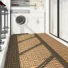 Acacia Wood Interlocking Deck Tiles; 10 Pieces; 12" x 12" Tile