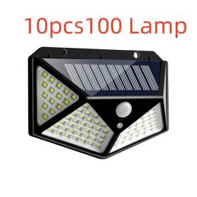100 LED Solar Wall Light (Option: 10pcs100 Lamp)