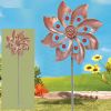 Wind Spinner With Garden Stake; For Yard And Garden