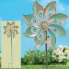 Wind Spinner With Garden Stake; For Yard And Garden