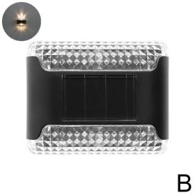 Up and Down Solar Waterproof LED Lights; For Fences, Decks, Stairs, And More (Color: Warm Light)