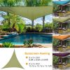 Triangle Canopy Sunscreen For Patios; 9.84 ft